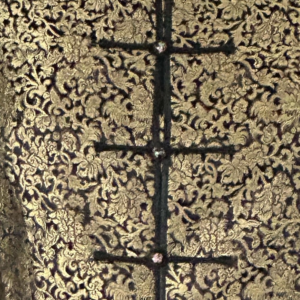 Vintage Oriental Black & Gold Jacket - Picture 9 of 10